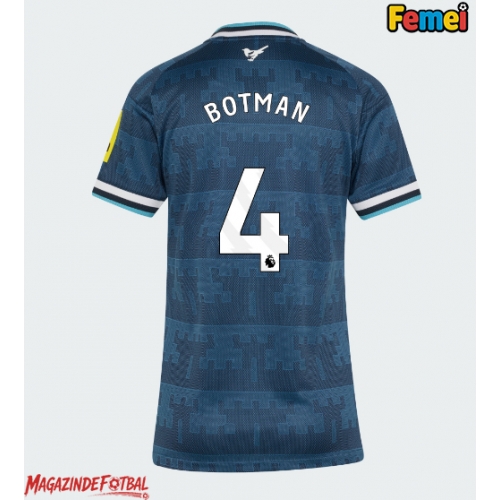 Newcastle United Sven Botman #4 Tricou Fotbal Replică 2026-27 Femei Deplasare Newcastle United Sven Botman #4 Tricou Fotbal Replică 2026-27 Femei Deplasare